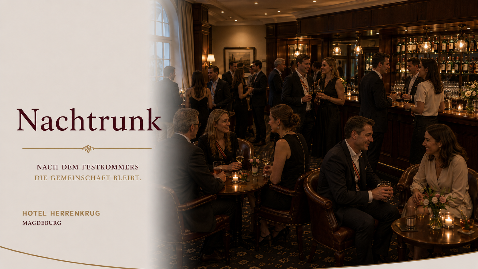 Nachttrunk an der Hotelbar